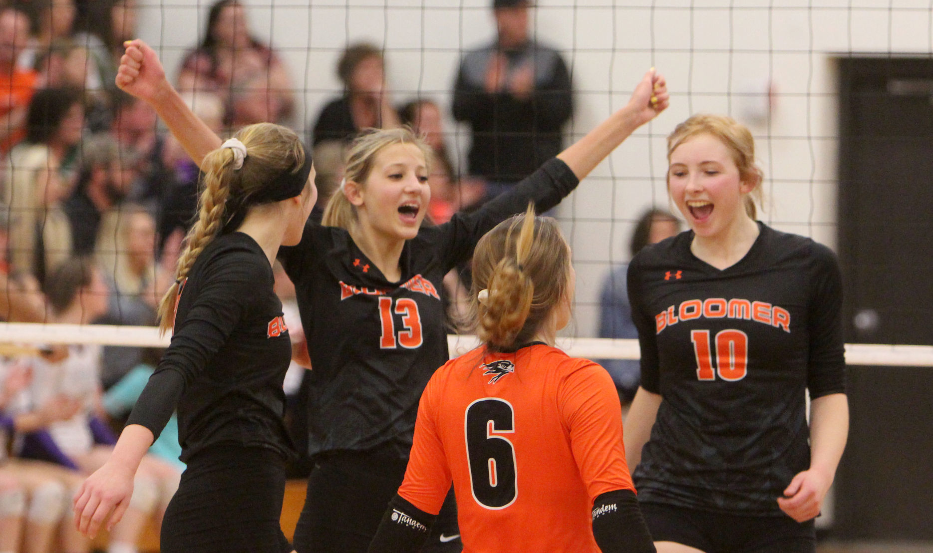 Bloomer volleyball vs Mosinee 10-27-18